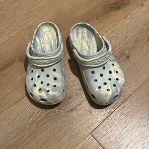 Kids Size 5 Crocs - Tie Die